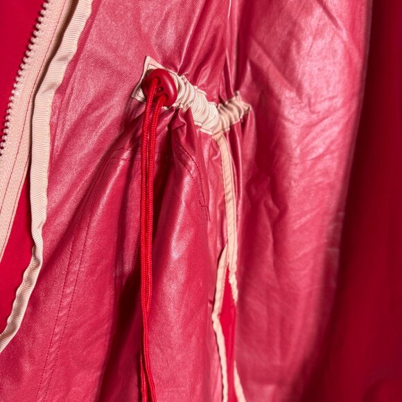 Fabletics x Madelaine Petsch Giana Full Zip Rain Jacket Womens Small Red Outdoor - Picture 13 of 13